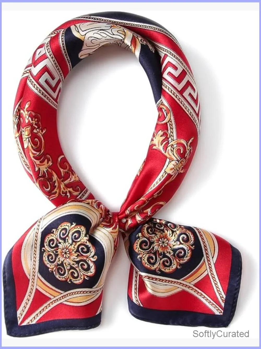 100% Mulberry Silk Square Scarf 21
